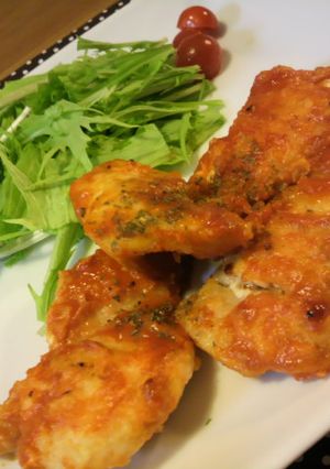 簡単鶏胸肉の手作りピザソース焼き-レシピのメイン写真