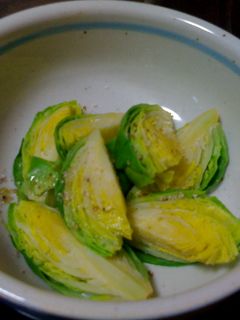 レンジで簡単☆旬を味わう芽キャベツ蒸し-レシピのメイン写真