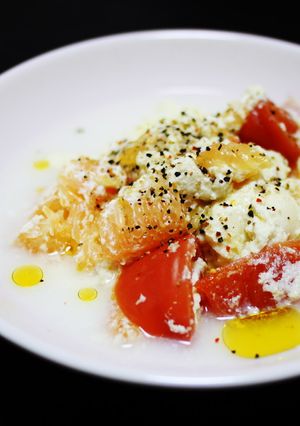 高野豆腐とグレープフルーツの蒸し煮。-レシピのメイン写真