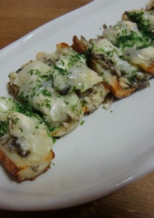 ちくわのキノコのっけ焼き♪-レシピのメイン写真