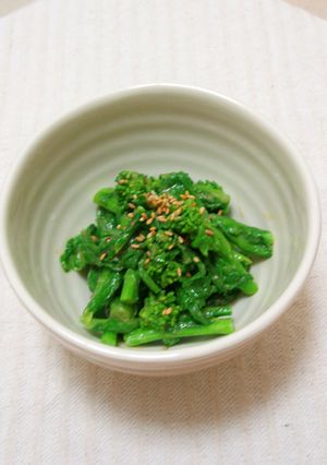 菜の花のピリ辛ごま酢あえ-レシピのメイン写真