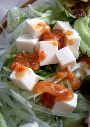 簡単豆腐サラダ-レシピのメイン写真