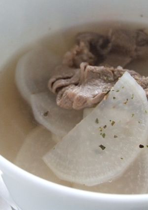 肉のうまみとコク！牛肉と大根のスープ-レシピのメイン写真
