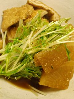 大根・水菜・おあげの炊いたん-レシピのメイン写真