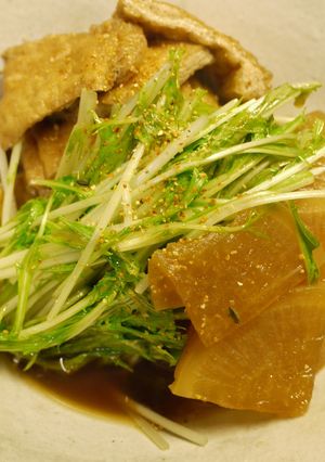 大根・水菜・おあげの炊いたん-レシピのメイン写真