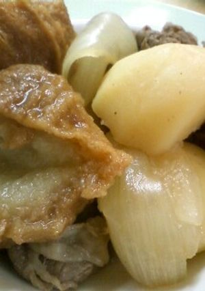 炊飯器deあぶら麩入り肉じゃが-レシピのメイン写真