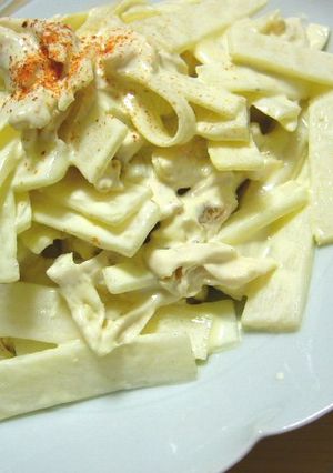うど と 鶏ささみのワサビマヨネーズ和え-レシピのメイン写真