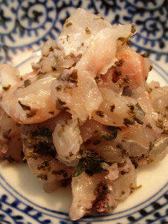 白身魚の刺身のゆかり和え-レシピのメイン写真