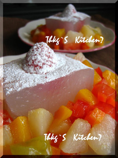 サイダー♪de‘~寒天ゼリーケーキ♥’-レシピのメイン写真