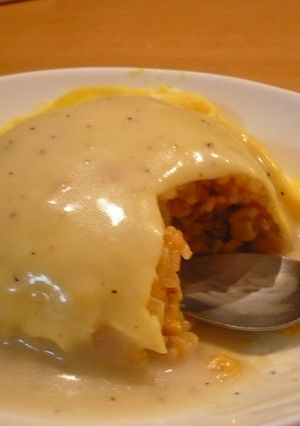 ホワイトクリーム　オムライス-レシピのメイン写真