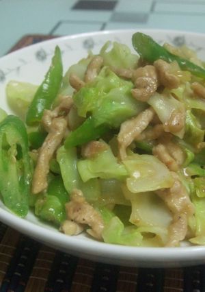 豚肉、キャベツ、シシトウの醤油マヨ炒め-レシピのメイン写真