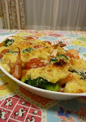 ♪エビとお野菜のタルタルソース焼き♪-レシピのメイン写真