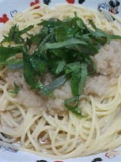 ツナおろしぽんずパスタ(温)-レシピのメイン写真
