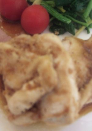 鶏胸肉のガーリック酢テーキ☆-レシピのメイン写真