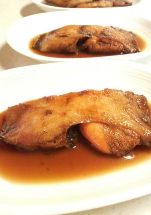 濃い味*簡単子持ちカレイの煮付け-レシピのメイン写真