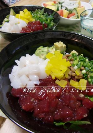 マグロとイカの海鮮納豆丼-レシピのメイン写真