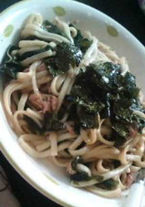 早うま！ツナとワカメの焼きうどん-レシピのメイン写真