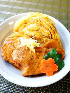 春キャベツ♪簡単♪煮魚のキャベツ添え-レシピのメイン写真
