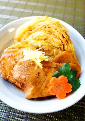 春キャベツ♪簡単♪煮魚のキャベツ添え-レシピのメイン写真