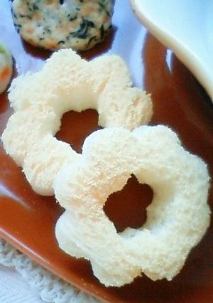 離乳食手づかみ☆ポンテリング風きな粉パン-レシピのメイン写真