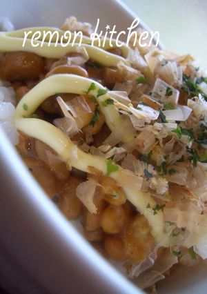 ネバネバお好み焼き風～納豆ごはん-レシピのメイン写真