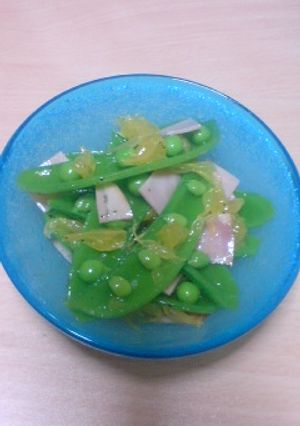 スナップえんどうとはっさくのサラダ-レシピのメイン写真