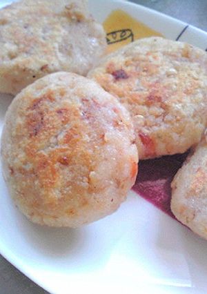 ごま梅かつおの豆腐おからお焼き-レシピのメイン写真