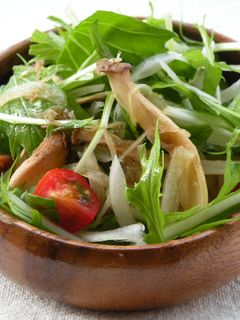 焼きエリンギと水菜のじゃこサラダ-レシピのメイン写真