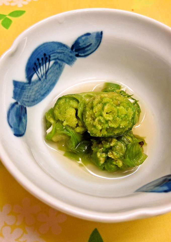 塩麹さんでふきのとうの煮びたし-レシピのメイン写真