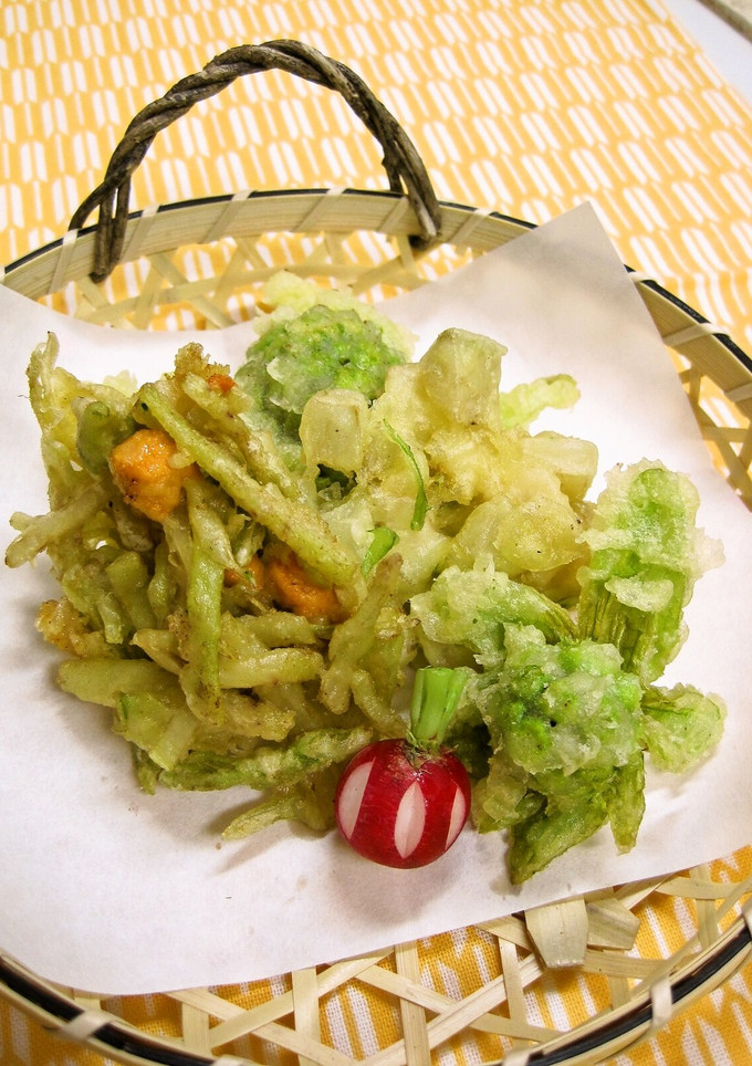 ウドと帆立のかき揚げ-レシピのメイン写真