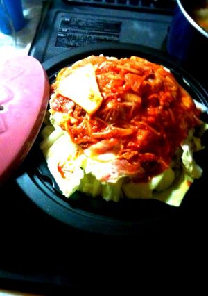 楽チン♪おいしい☆豚キムチタジン-レシピのメイン写真