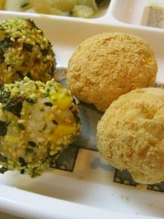 幼児食 とうもろこしご飯のおにぎり-レシピのメイン写真
