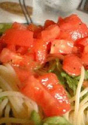 トマトの冷や冷やパスタ-レシピのメイン写真