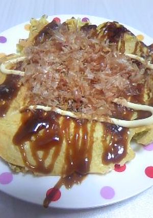 ヘルシー♪キャベツだらけのお好み焼き！-レシピのメイン写真