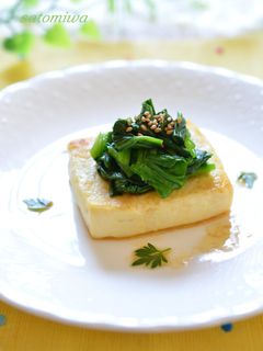 美味♪ほうれん草と豆腐をバター醤油で☆-レシピのメイン写真