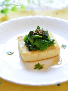 美味♪ほうれん草と豆腐をバター醤油で☆-レシピのメイン写真