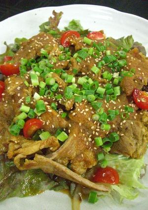 スパイシーポークのサラダ仕立て-レシピのメイン写真