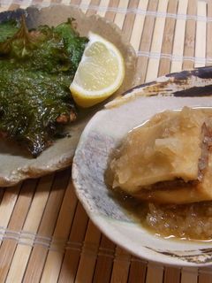 エビと山芋の大葉揚げ・エビの高野豆腐揚げ-レシピのメイン写真