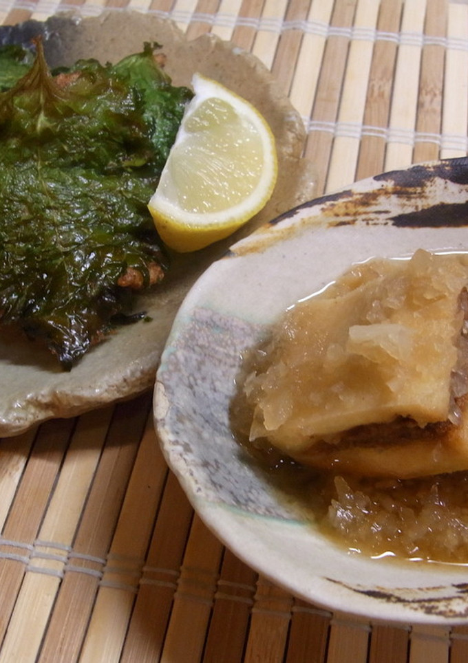 エビと山芋の大葉揚げ・エビの高野豆腐揚げ-レシピのメイン写真