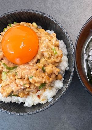 ひと手間で✨️至高✨️の納豆卵かけご飯🍚-レシピのメイン写真