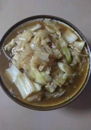 白菜のとろ~りカレーそば-レシピのメイン写真