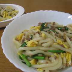 ニラ玉焼きうどん-レシピのメイン写真