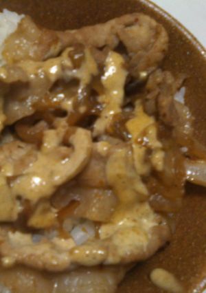 甘辛ミックス豚丼マヨソースがけ-レシピのメイン写真