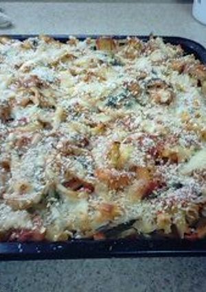 マカロニトマト肉野菜のオーブン焼-レシピのメイン写真
