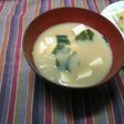 豆乳でまろやか味噌汁