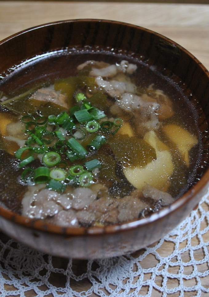 おばあちゃんの味　牛肉と豆腐の和風汁-レシピのメイン写真