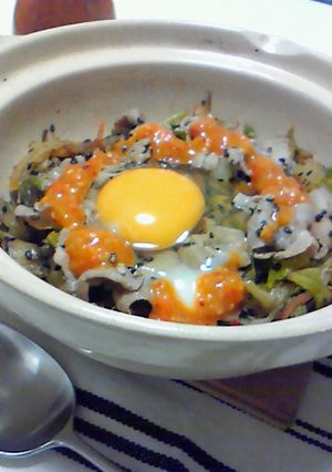 ラクチン♪ミニ土鍋で、石焼ビビンバ☆-レシピのメイン写真