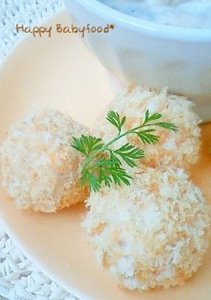 離乳食手づかみ☆ライスコロッケ風-レシピのメイン写真