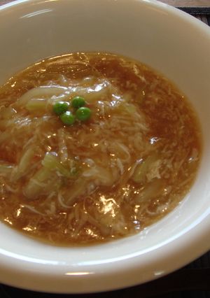 白菜の芯で♪ピリ辛まかない◎あんかけ丼-レシピのメイン写真
