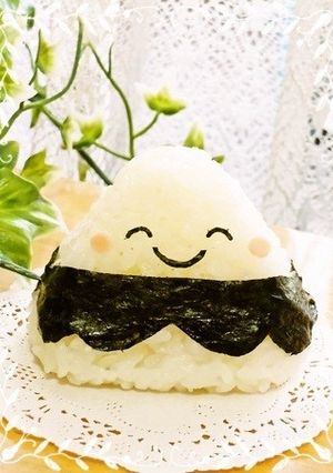 簡単キャラ弁風　塩おにぎり♪-レシピのメイン写真
